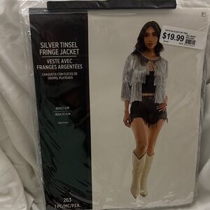 Silver Tinsel Fringe Jacket
